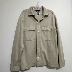 H&M Light Beige Shirt Jacket~ Size‎ XL~ 
Regular Fit ~~Business